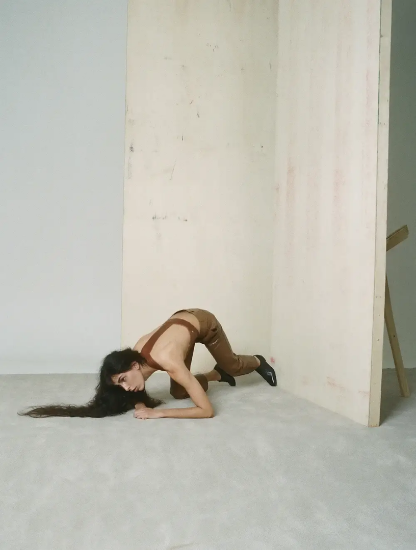 Raya Martigny wearing top and pants Hermès, shoes John Lobb. Photography Walter Pierre, styling Stefania Chekalina