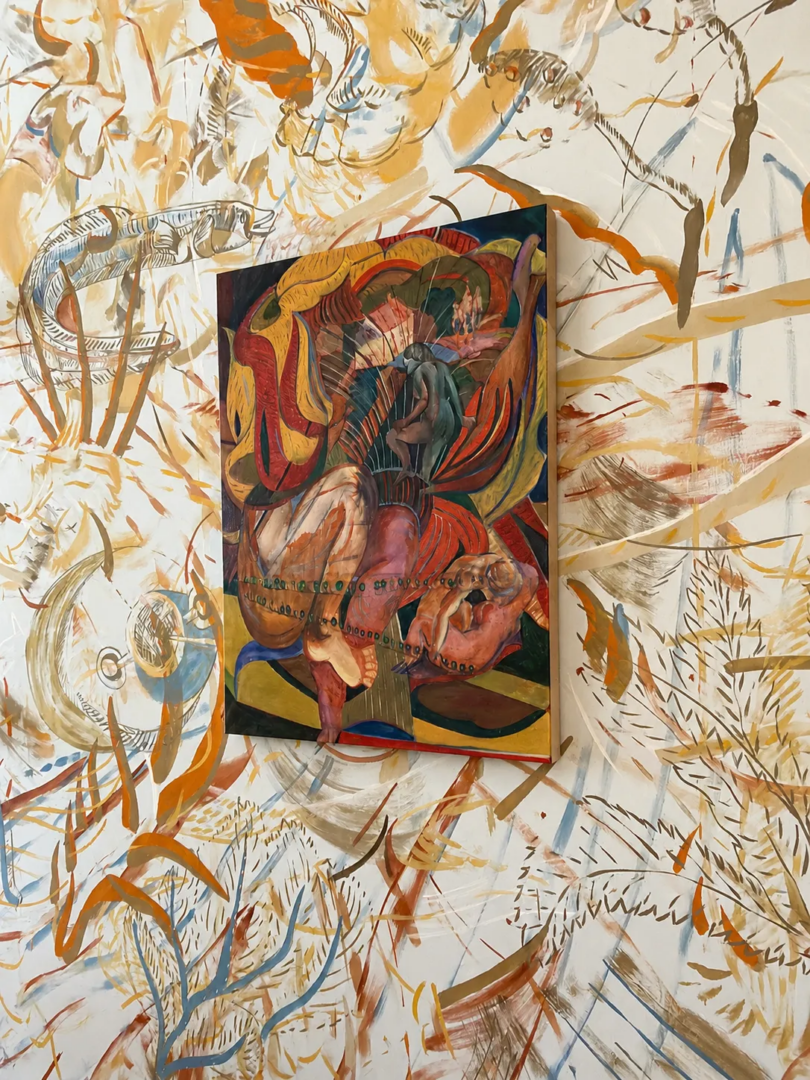 Casa sul Lago is a wall painting by Giulia Mangoni