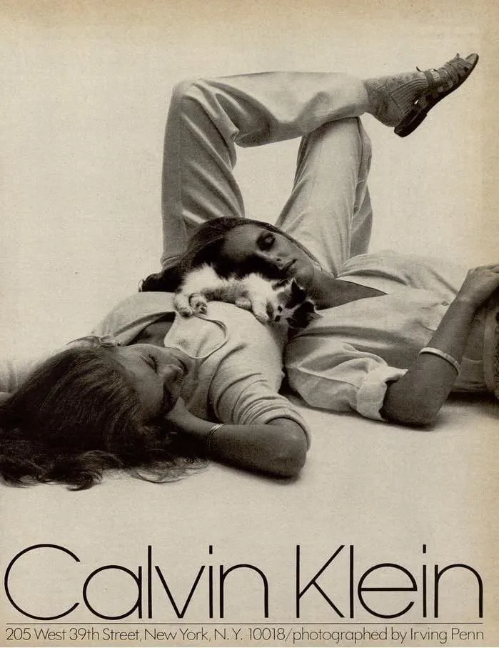 Calvin Klein Ad Campaign, 1977. Photographed by Irving Penn.