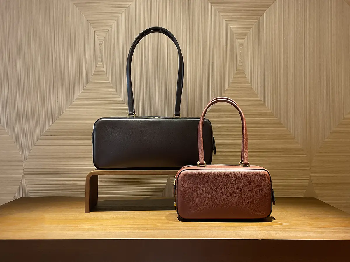 Hermès, 166 New Bond street - pelletteria in display