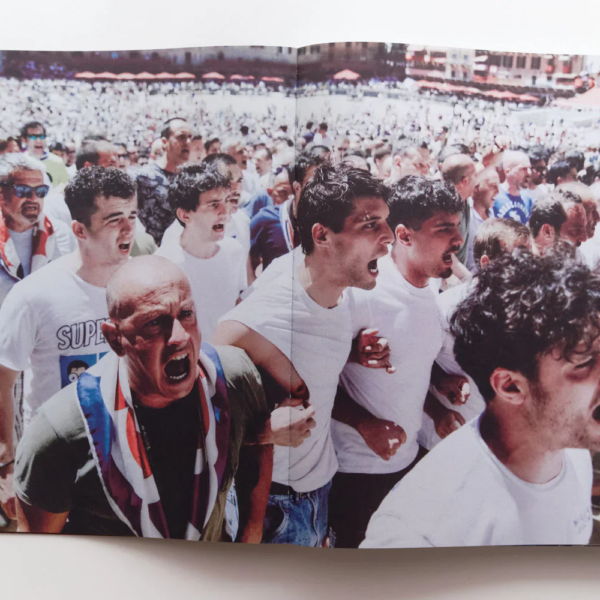 I Ragazzi is a photographic publication by Ed Aked examining representations of masculinity within the social and ceremonial context of the Palio di Siena