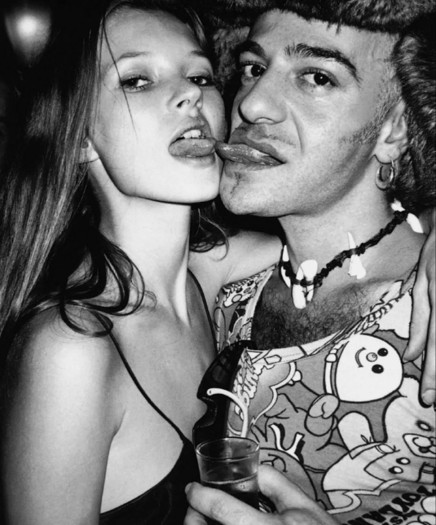 Kate Moss and John Galliano, Paris, 1993, photography Roxanne Lowit