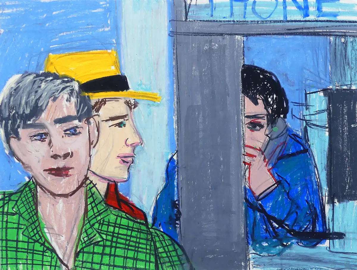 Larry Stanton (New York, 1947 – New York, 1984), Untitled (Boys at a Phone Booth), early 1980s