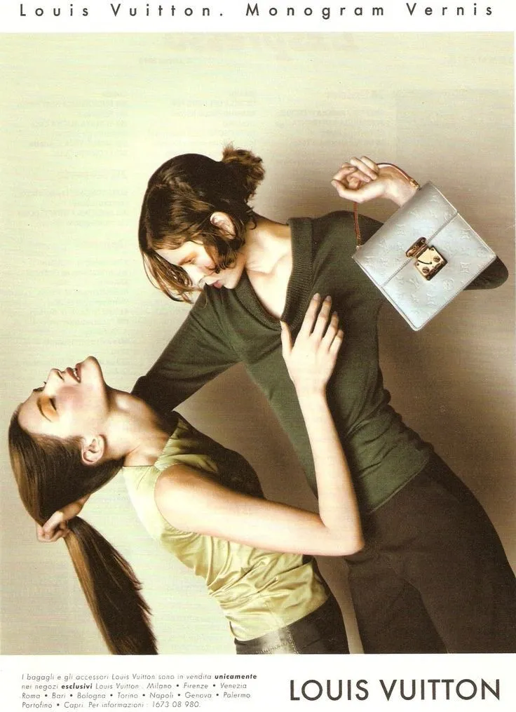 Louis Vuitton Monogram Vernis campaign, early 2000s