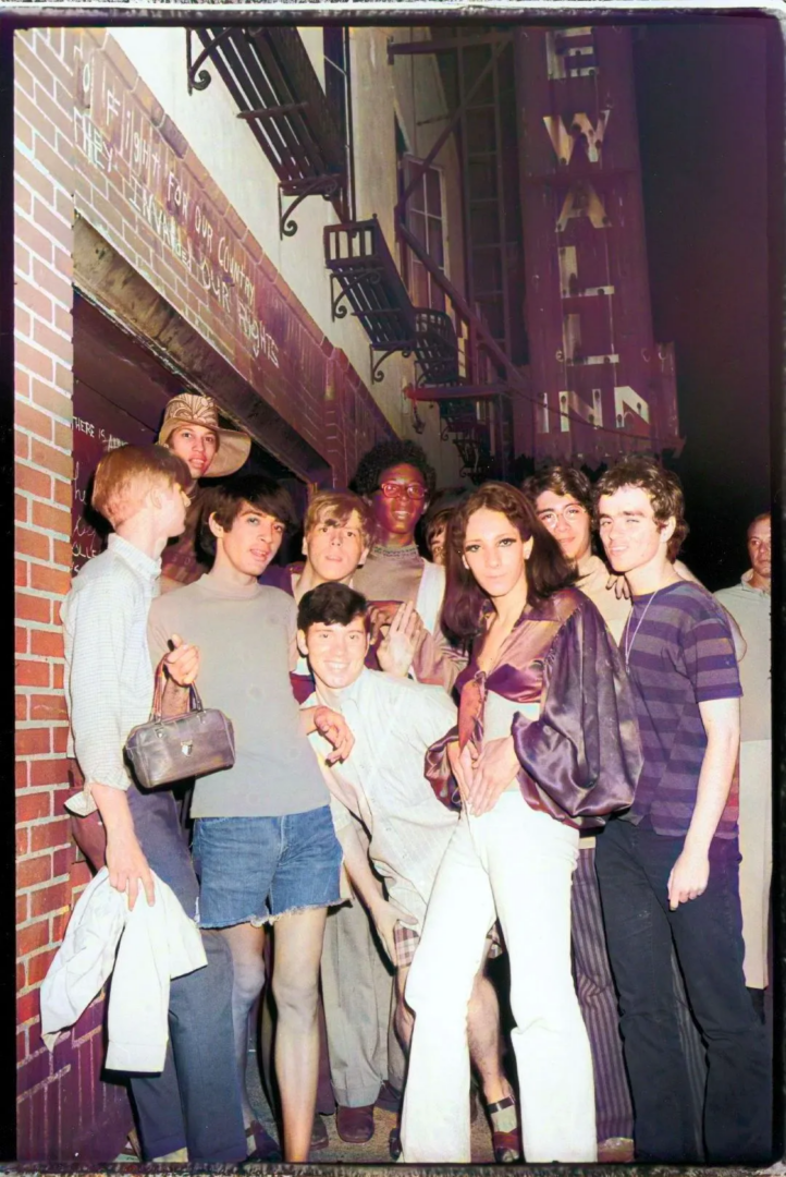 Outside Stonewall Inn, New York City, New York, United States, 1969, photograph by Fred W. McDarrah