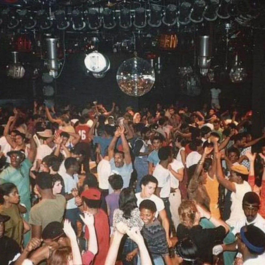 People Dancing in a Nightclub in New York City, 1980s