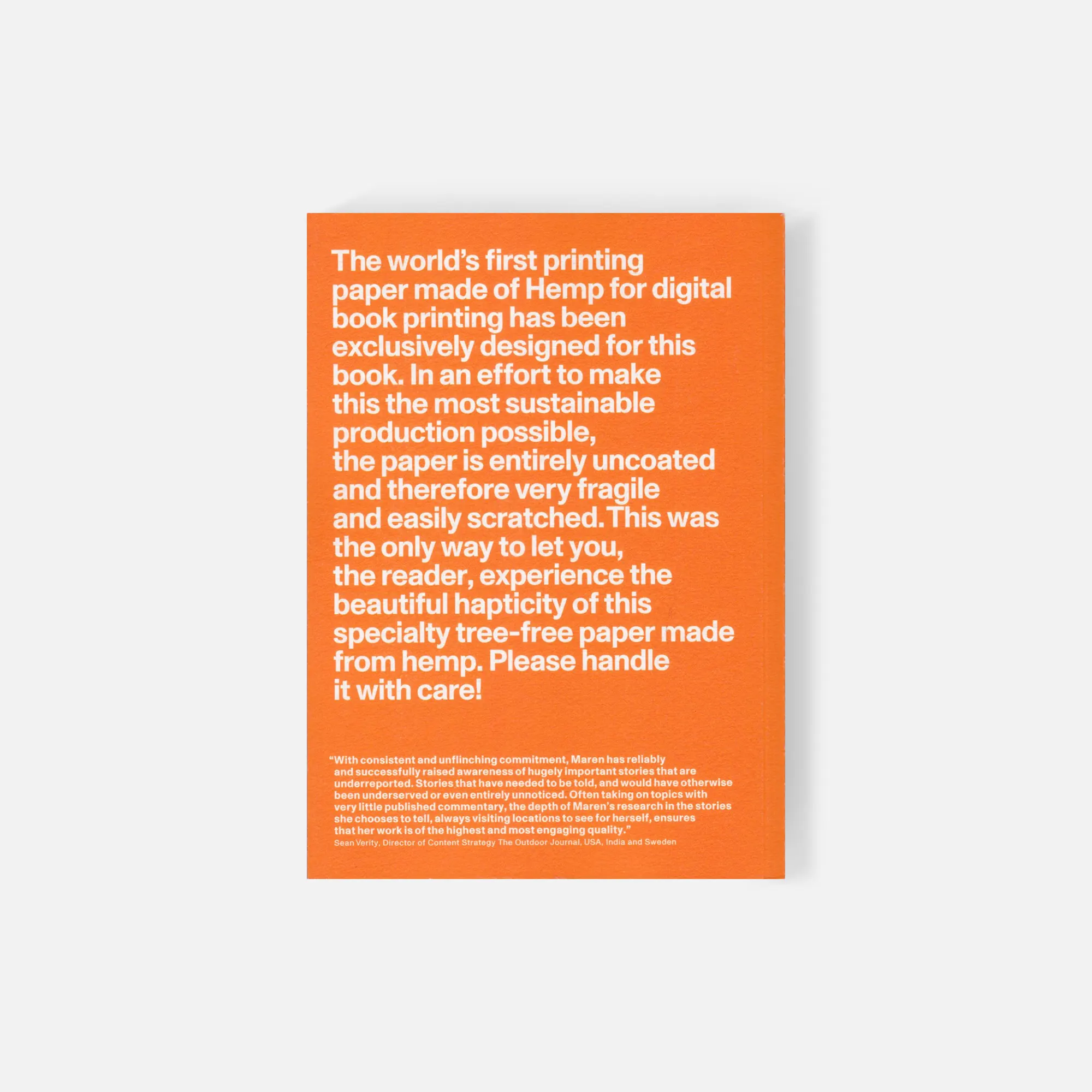 H is for Hemp - Maren Krings. A global research publication documenting industrial hemp through interviews, photography, and case studies, printed on tree-free hemp paper.