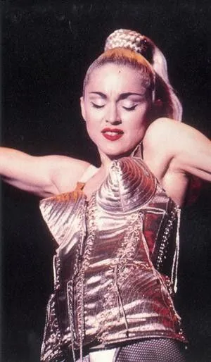 Madonna wearing jean Paul gaultier corset