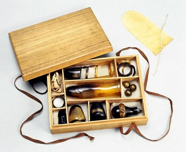 Sex-aid – dildo storage box. The British Museum