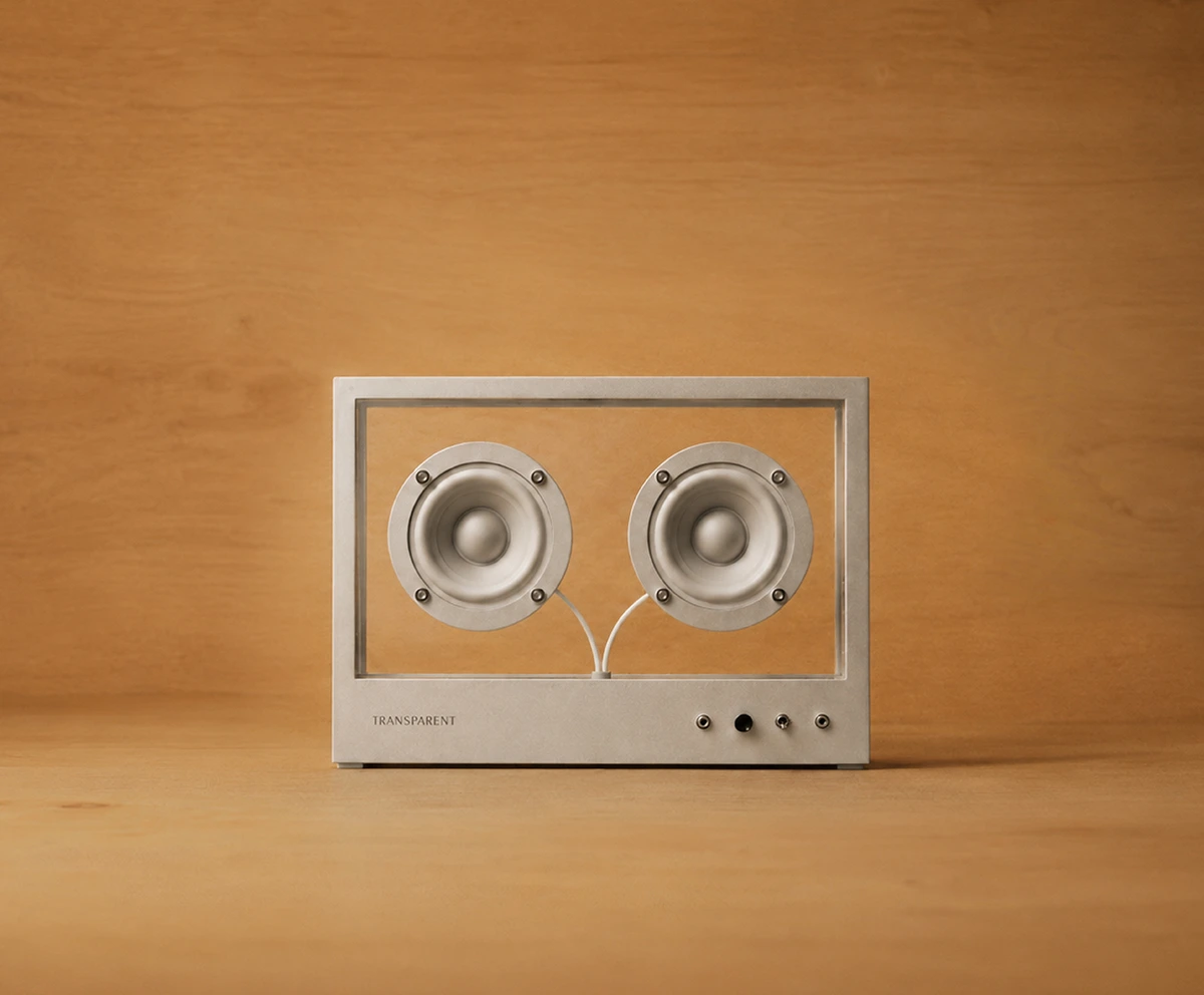 Small Transparent Speaker STS Metal
