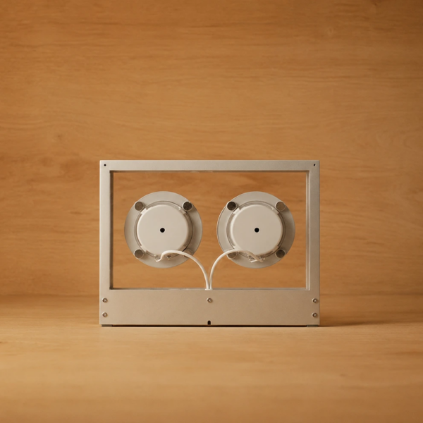 Small Transparent Speaker STS Metal Back View