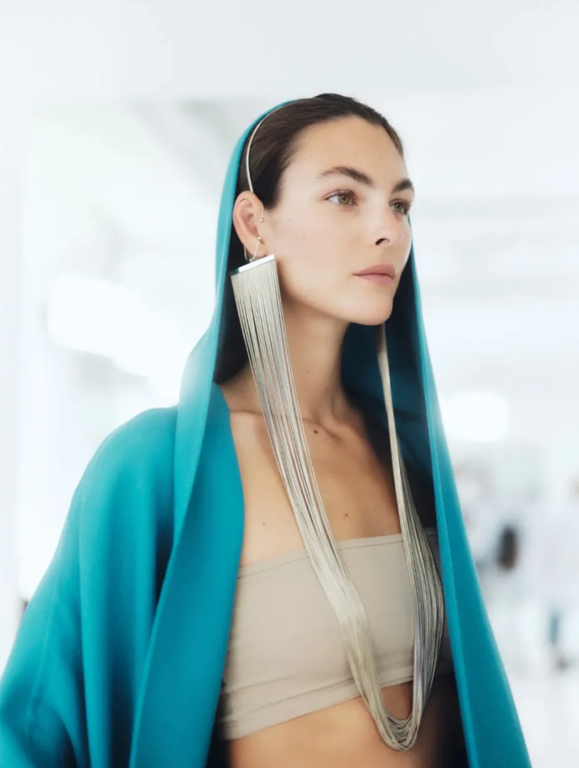 Vittoria Ceretti wearing a preview look from the Alaia winter_spring 2025 collection