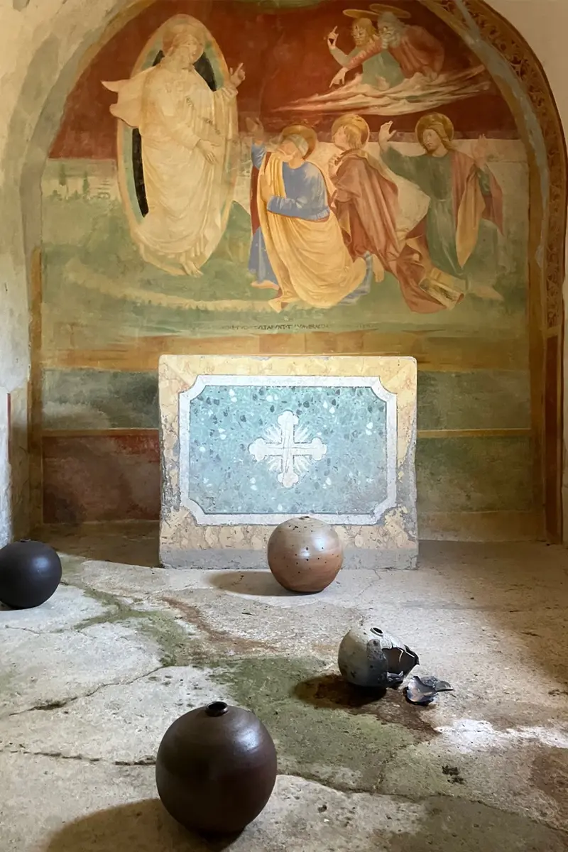 Affresco della Trasfigurazione x installazione di Nina Salsotto Cassina