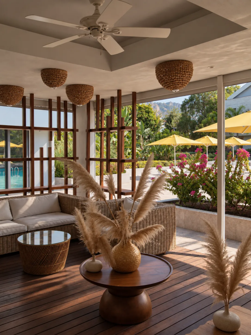 The poolside lounge and gardens at D-Resort Göcek