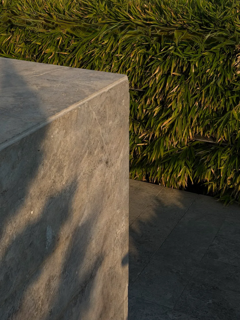 Stone surfaces and dense planting at D-Resort Göcek