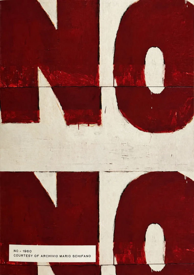 Mario Schifano, No, 1960