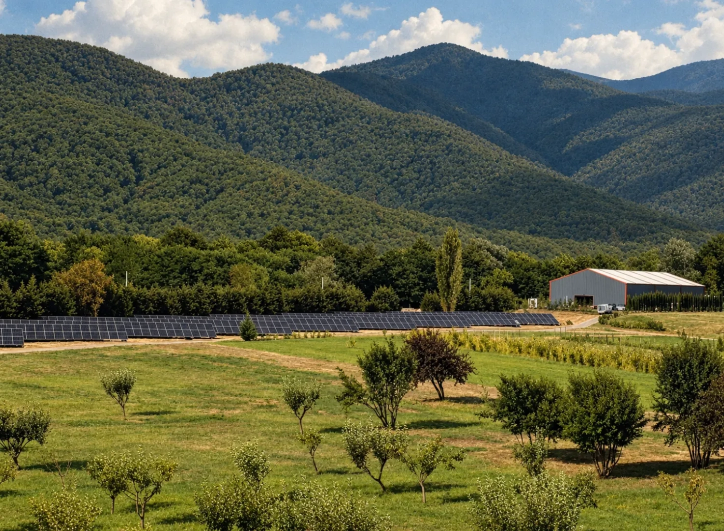 Alazani valley landscape, Kakheti, Georgia