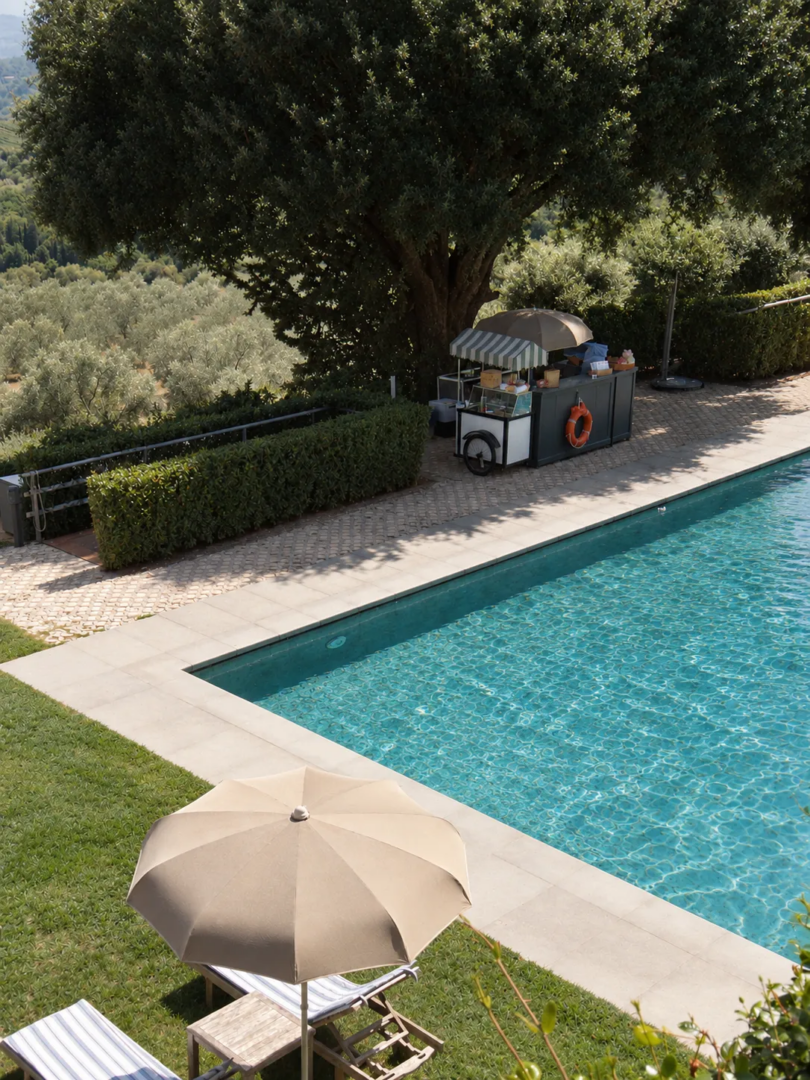The 25-metre outdoor pool