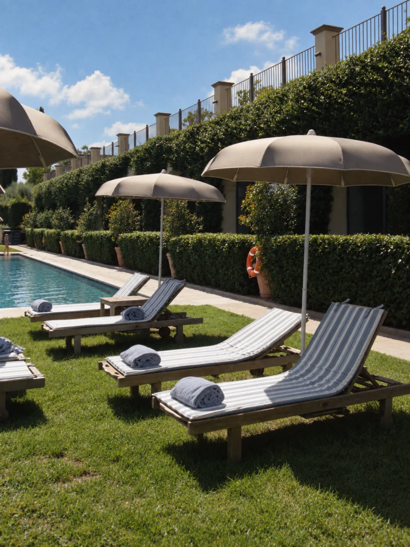 The pool overlooking Chianti