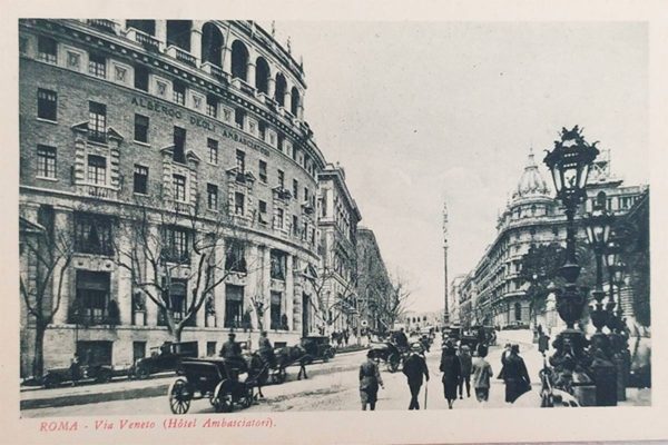 01_08 Postcard of Rome, Via Veneto, 1920