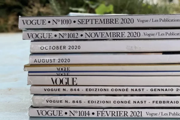 A selection of Vogue Magazines available at World of Magazines
