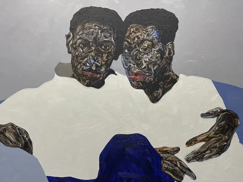 Amoako Boafo, is a Ghanaian painter and visual artist. He currently lives and works in Vienna, Austria. His artworks showcase people from the black diaspora and his works are known for the bold colours and patterns. He celebrates blackness and his subjects.