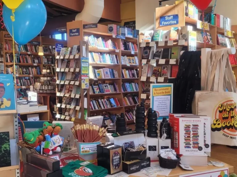 Books and merchandise, Village Books and Paper Dreams