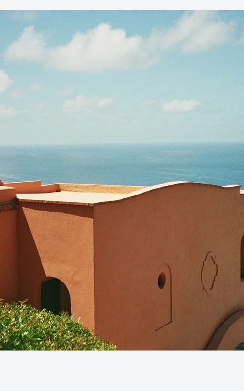 Polas Punta Tragara Red Stairs Architecture
