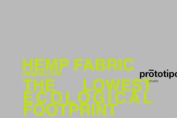 Hemp Fabric - the lowest ecological footprint. Hemp&Love