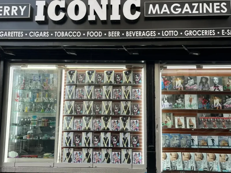 Iconic Magazines Mulberry, store window