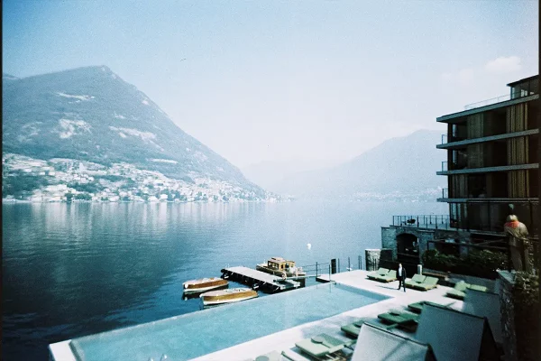 Il Sereno, Lake Como. Photography shot with LomoApparat Neubau Edition, Lomography