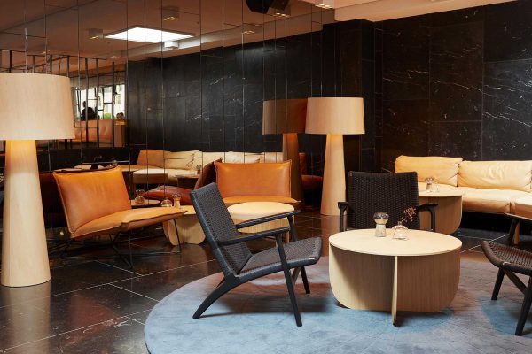 Nobis Hotel, interior view, furniture details, Copenhagen