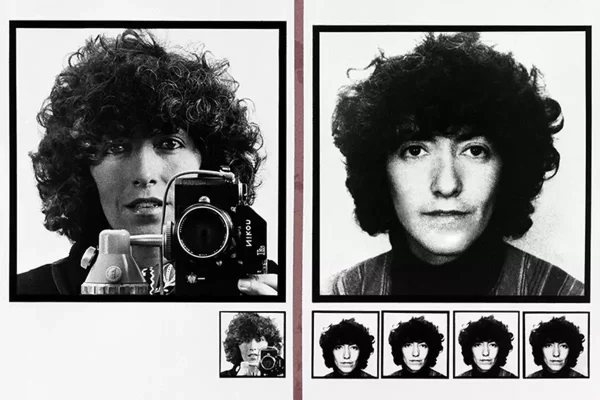 Poala Mattioli con la sua macchina fotografica, autoritratto