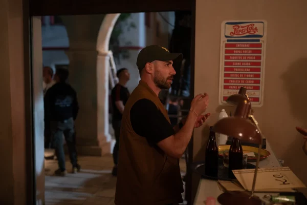 Stefano Baisi production designer of Queer on set at Cinecittà. Photo by Yannis Drakoulidis ©2024 The Apartment S.r.l., FremantleMedia North America, Inc., Frenesy Film Company S.r.l. All Rights Reserved