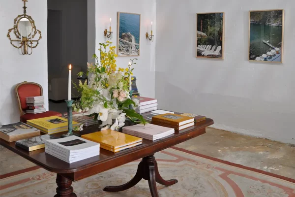 The setting of Maison Plage, a coffee table books store in LA