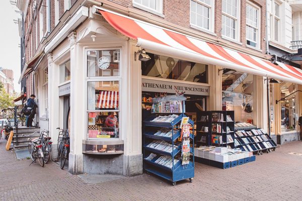 EXTERIOR VIEW OF ATHENAEUM BOEKHANDEL, AMSTERDAM